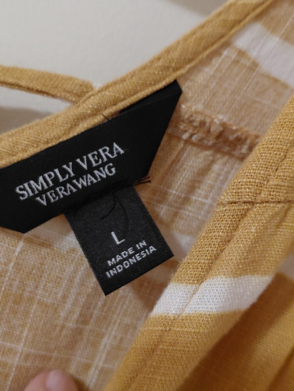 Mustard Boho Linen Blend Dress - Picture 4 of 10